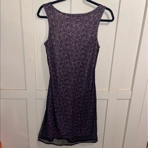 Monster girl floral dress with mesh overlay size large